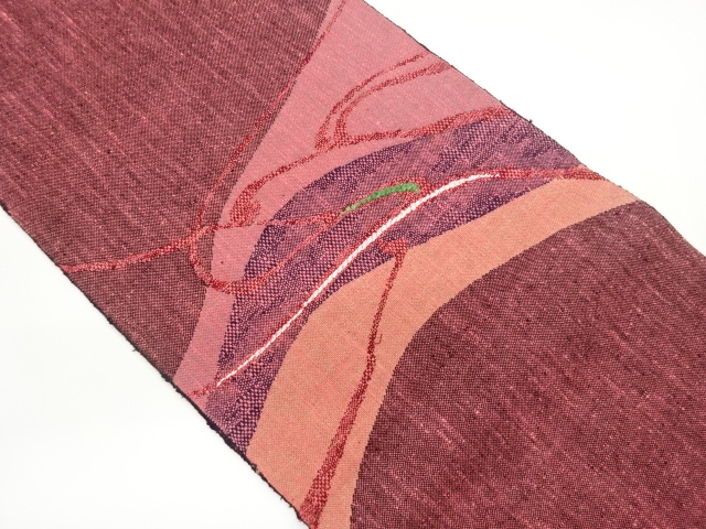 JAPANESE NAGOYA OBI / TSUMUGI / WOVEN ABSTRACT